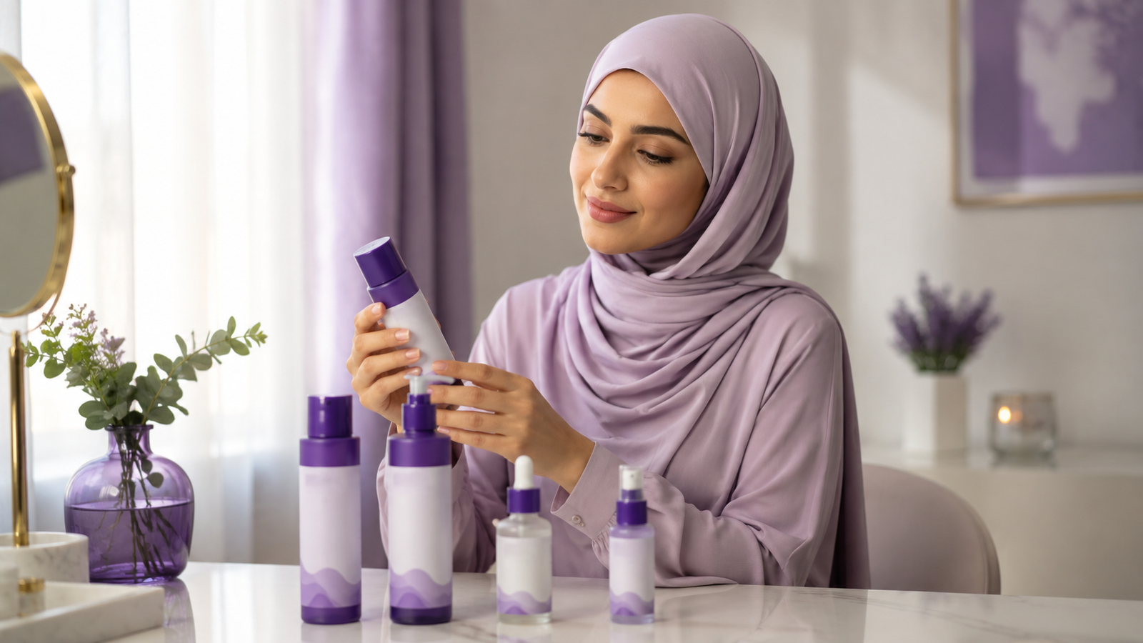 المنتجات الأربعة في باقة ميلياسين الكاملة مرتبة معاً